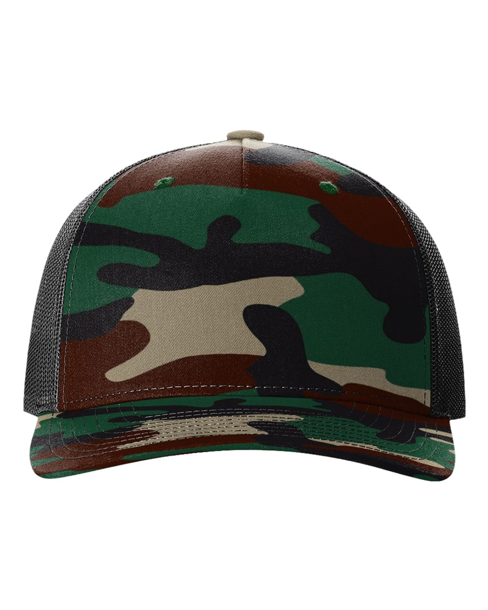 Richardson 112PFP - Green Camo/Black
