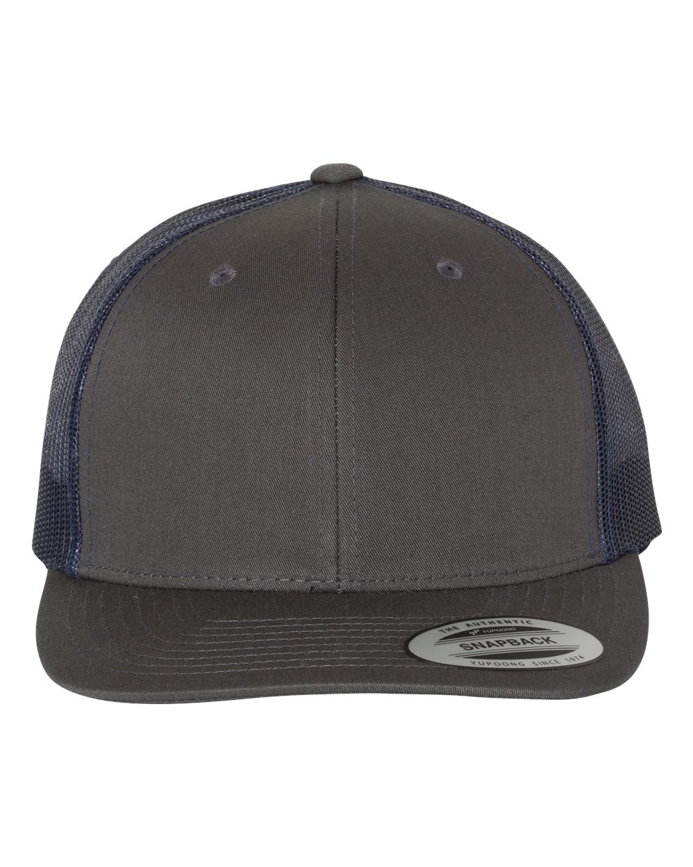 Yupoong 6606 - Charcoal/Navy